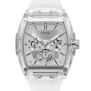 Transparent And Silver-Tone Multifunction Watch - MultipleColors