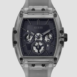 Gray Plastic and Silicone Multifunction Watch - Grey