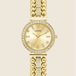 Gold-Tone and Rhinestone Analog Watch - MultipleColors