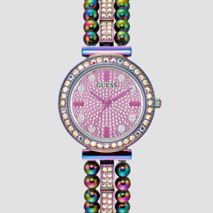 Iridescent Rhinestone Analog Watch - MultipleColors