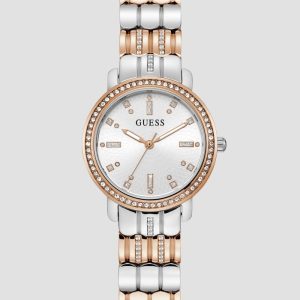 Rose Gold and Silver-Tone Crystal Analog Watch - MultipleColors
