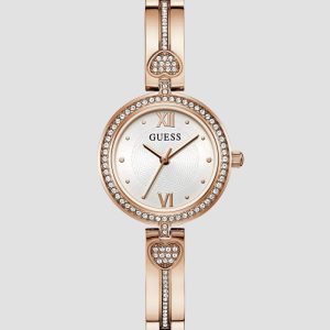 Rose Gold-Tone Analog Watch - Pink