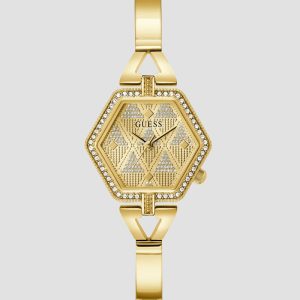 Gold-Tone Hexagon Analog Watch - Gold