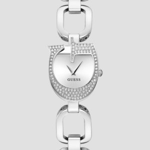 Silver-Tone Crystal Analog Watch - Silver