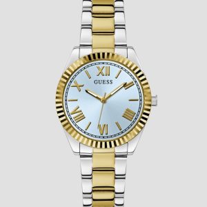 Two-Tone and Light Blue Analog Watch - MultipleColors