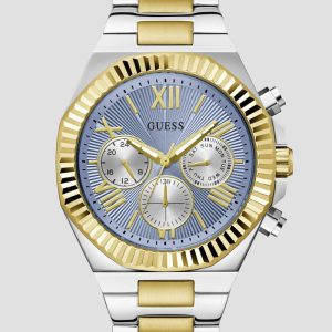 Two-Tone and Blue Multifunction Watch - MultipleColors