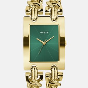 Gold-Tone and Green Analog Watch - MultipleColors