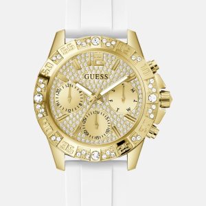 Gold-Tone Silicon Multifunction Watch - MultipleColors