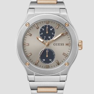 Silver and Rose Gold-Tone Multifunction Watch - MultipleColors
