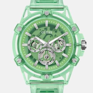 Transparent Green Multifunction Watch - MultipleColors