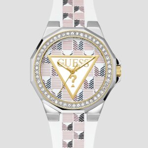 White Analog Leather Watch - MultipleColors