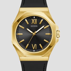 Gold-Tone and Black Analog Watch - Black