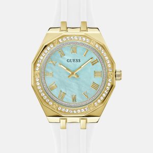 Gold-Tone and White Analog Watch - MultipleColors