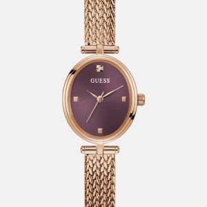 Rose Gold-Tone Oval Analog Watch - Rosegold