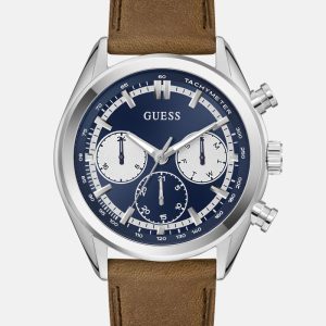 Two-Tone Multifunction Suede Watch - MultipleColors