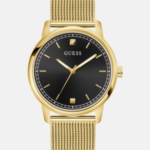 Gold-Tone and Black Analog Watch - Gold