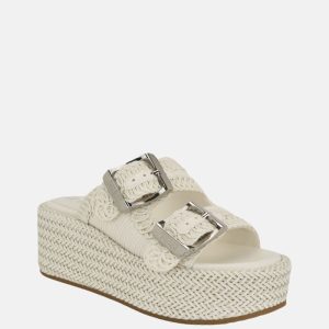 Binks Woven Platform Sandals - Off-white