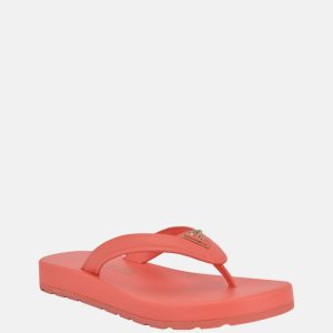 Candry Logo Flip Flop Sandals - Orange