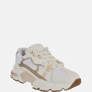 Carrli Metallic-Trim Sneakers - White