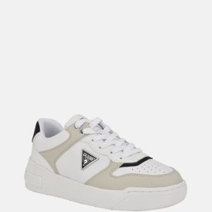 Triangle Low-Top Sneakers - White/Gold