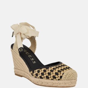 Cylenam Lace-Up Espadrille Wedge Sandals - Neutral