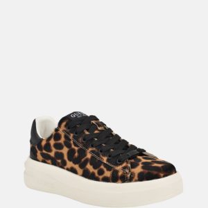 Elbinah Leopard Low-Top Sneakers - Brown