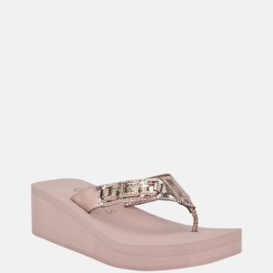 Elowen G Buckle Wedge Sandals - Pink