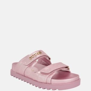 Fabulon Two-Strap Slides - Pink