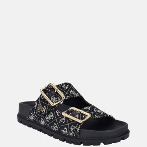 Fasten Raffia Sandals - Blue