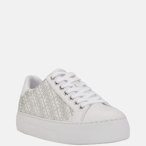 Gelsen Rhinestone Logo Low-Top Sneakers - Silver