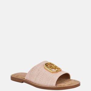 Graysie Woven Slide Sandals - Pink