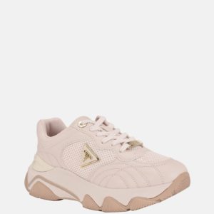 Moeann Lace-Up Sneakers - Pink