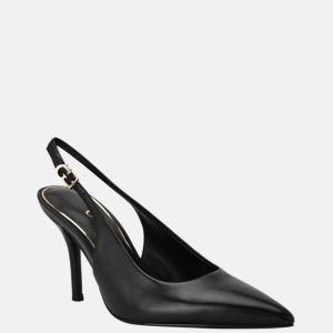 Princelsa Leather Slingback Pumps - Black