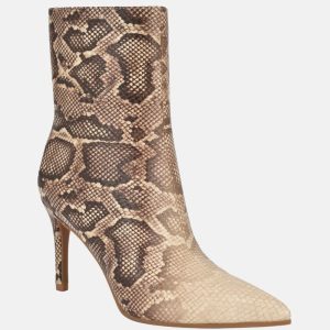 Richly Faux-Leather Booties - Beige