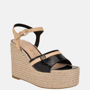 Taani Wedge Sandals - Black