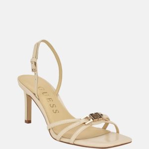 Twilla Strappy Sandal Heels - Beige