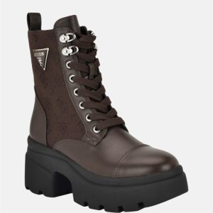 Yarini Platform Combat Boots - Brown