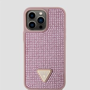 Rhinestone iPhone 15 Pro Max Case - Pink