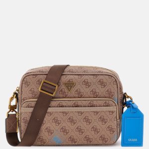 Milano Quattro G Double-Zip Crossbody - Brown
