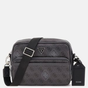Milano Quattro G Double-Zip Crossbody - Black