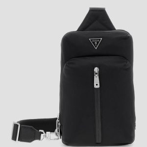 Eco Nylon Crossover Bag - Black