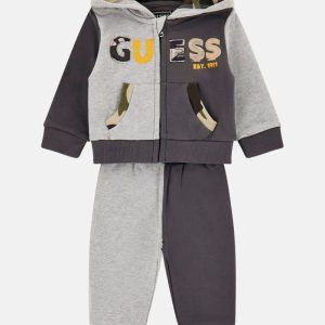 Eco Patchwork Sweatshirt and Joggers Set (0-24M) - Gray