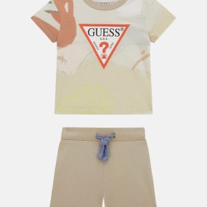 Desert Print Tee and Drawstring Shorts Set (0-24M) - MultipleColors