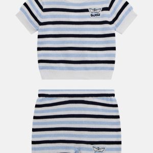 Eco Sweater Tee and Shorts Set (0-9M) - Blue