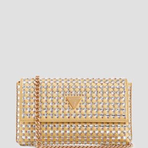 Zalina Rhinestone Clutch - Gold