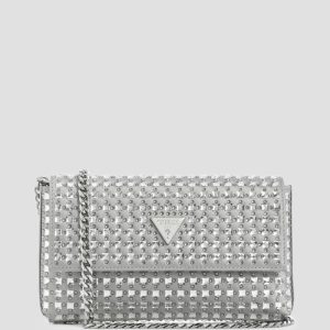 Zalina Rhinestone Clutch - Silver