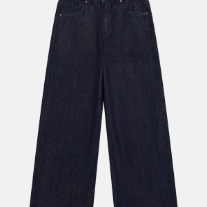 Lurex Denim Palazzo Jeans (7-16) - Blue