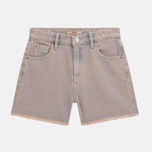 Denim Colored Shorts (7-16) - Pink