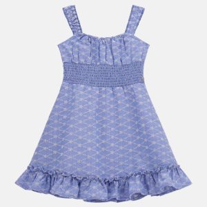 Sangallo Oxford Dress (7-16) - Blue
