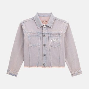 Denim Jacket (7-16) - Pink